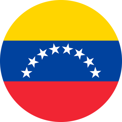 Circle flag vector of Venezuela